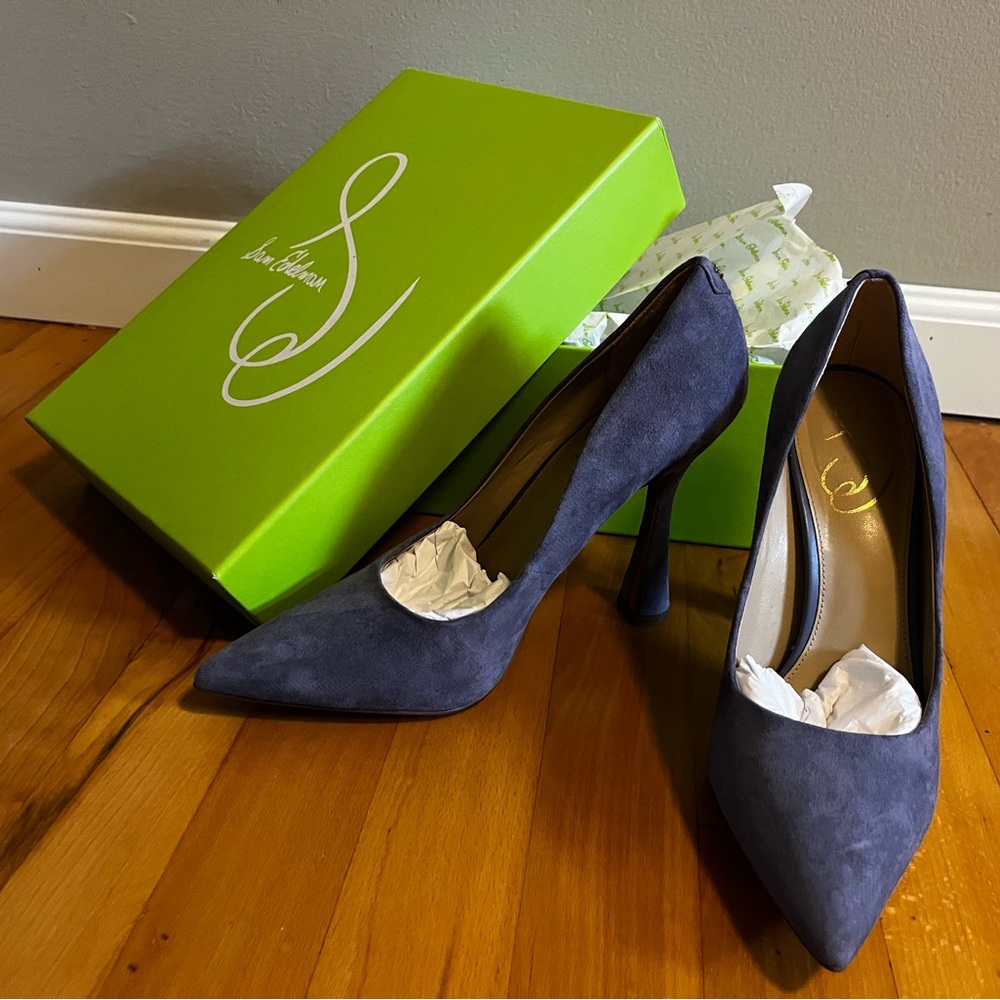 Sam Edelman - Antonia, Violet Suede Pumps - EUC